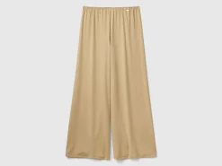 Wide trousers with lurex