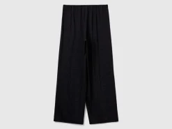 Wide trousers with lurex