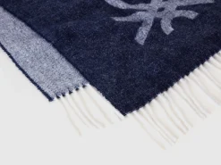 Wool and viscose blend scarf