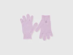 Wool blend gloves