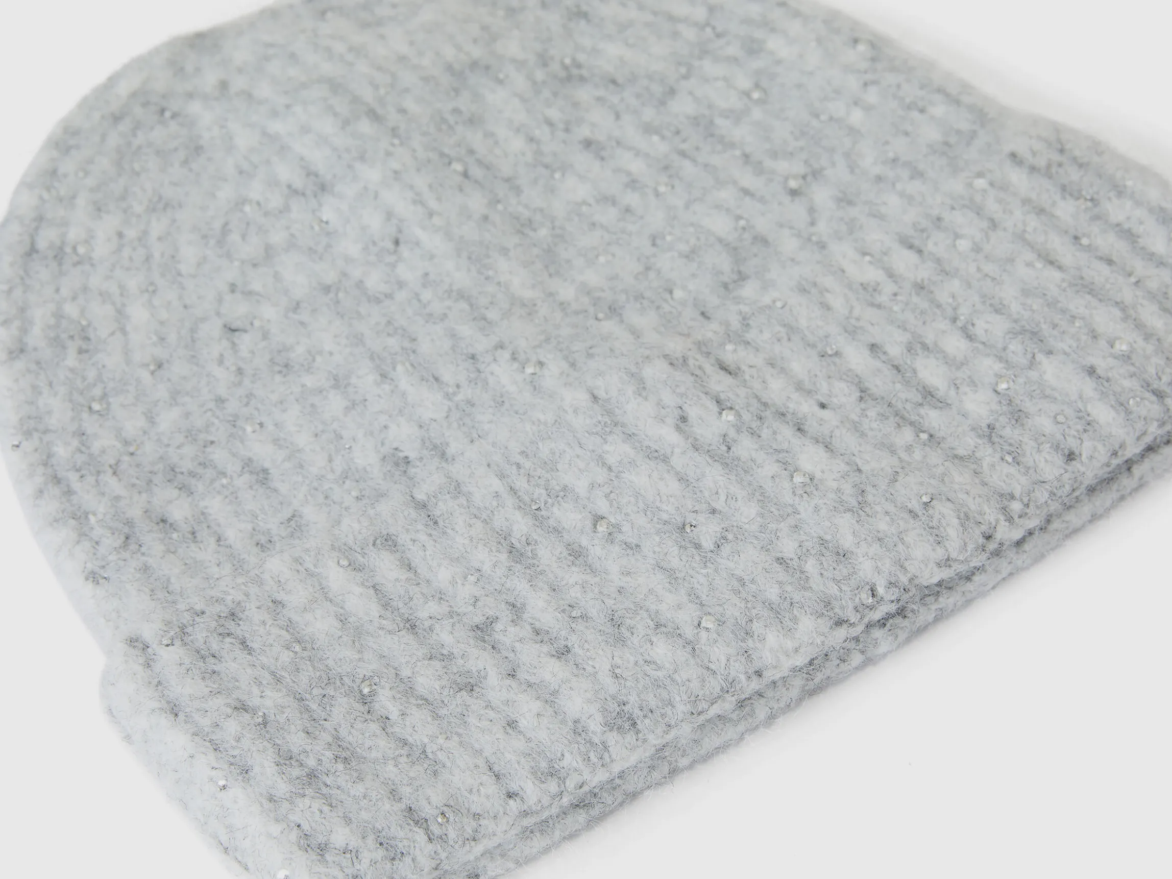Wool blend hat with rhinestones