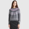 Wool blend jacquard sweater