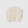 Wool blend knit cape