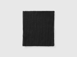 Wool blend neck warmer