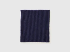 Wool blend neck warmer