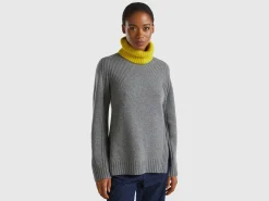 Wool blend neck warmer
