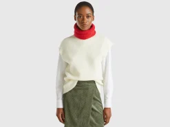 Wool blend neck warmer