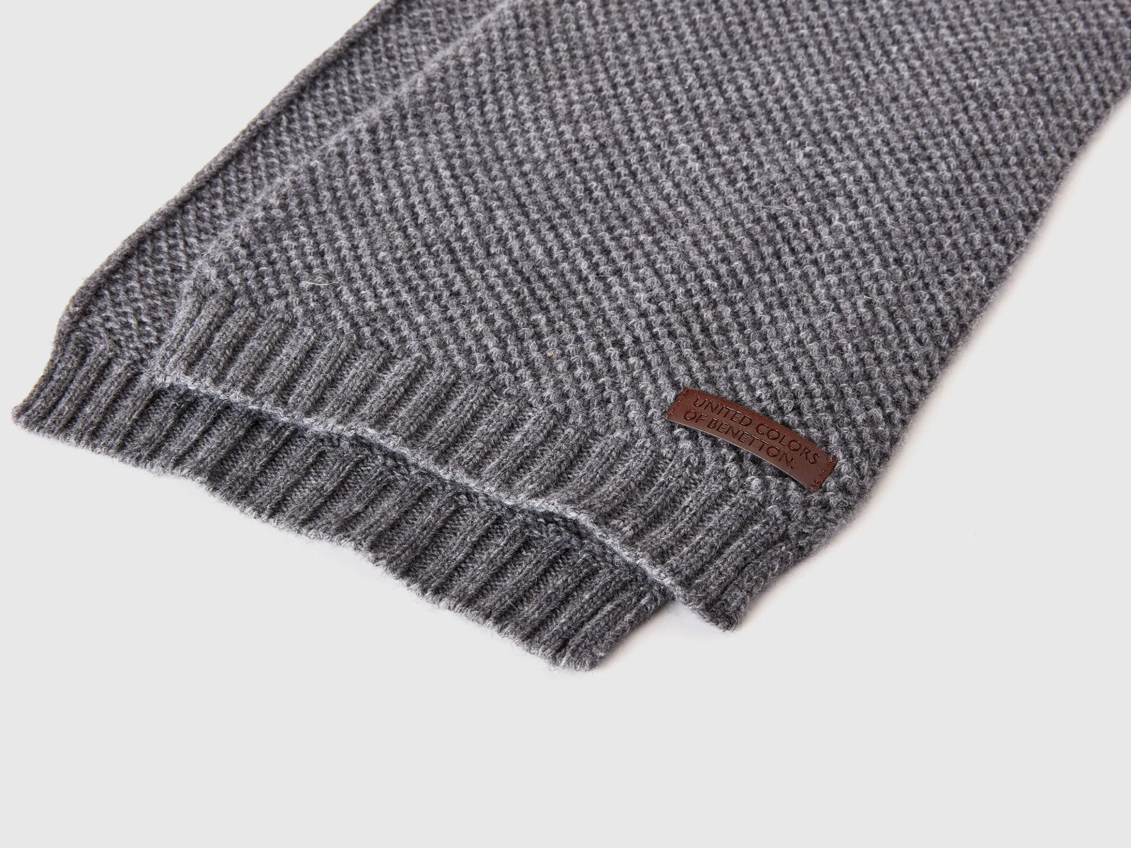 Wool blend scarf