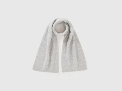 Wool blend scarf with rhinestones