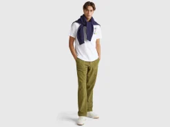 Worker-style velvet trousers