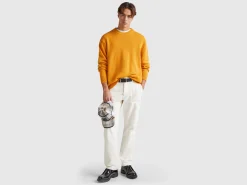 Worker-style velvet trousers