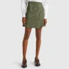 Wrap mini skirt in velvet
