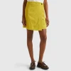 Wrap mini skirt in velvet