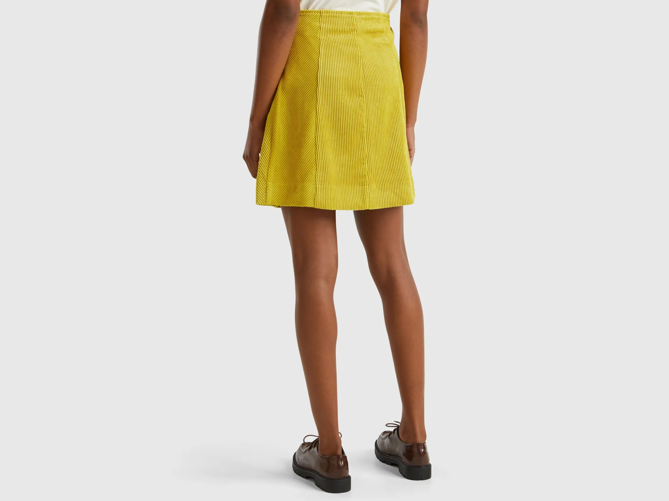 Wrap mini skirt in velvet