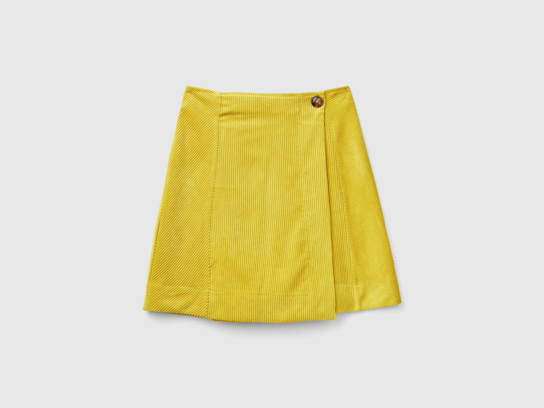 Wrap mini skirt in velvet