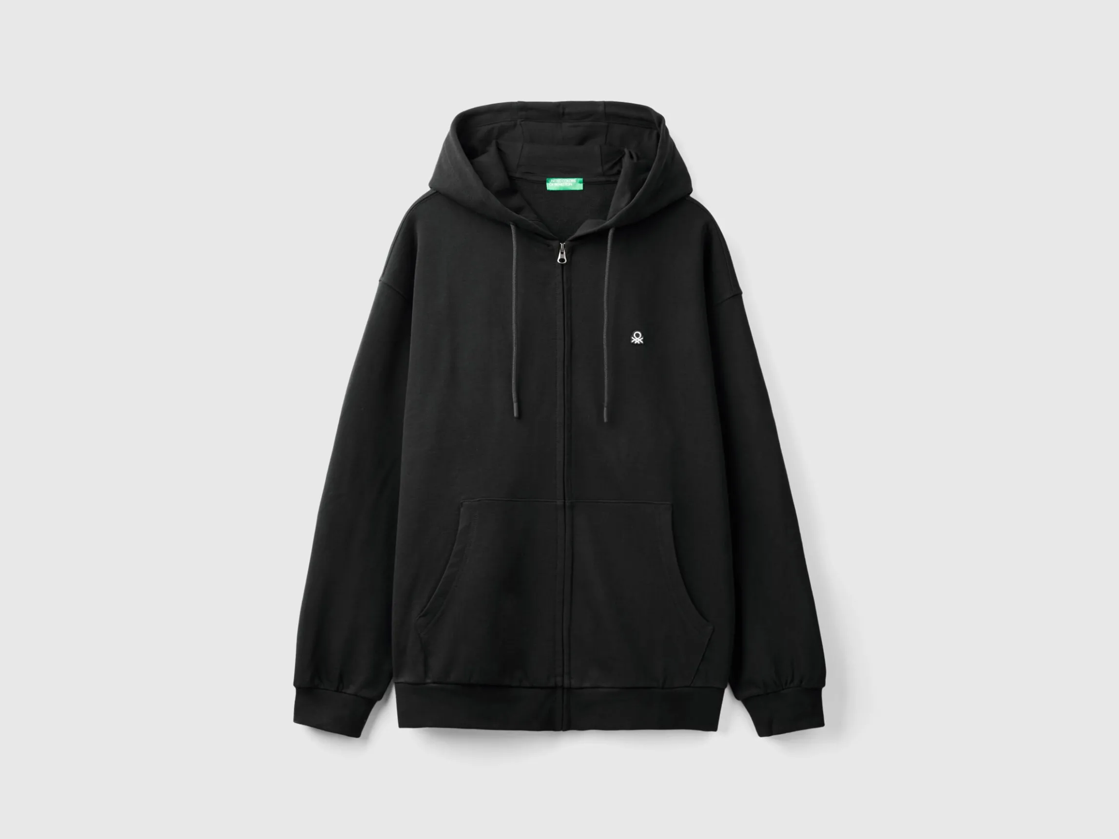 Zip-up hoodie in cotton