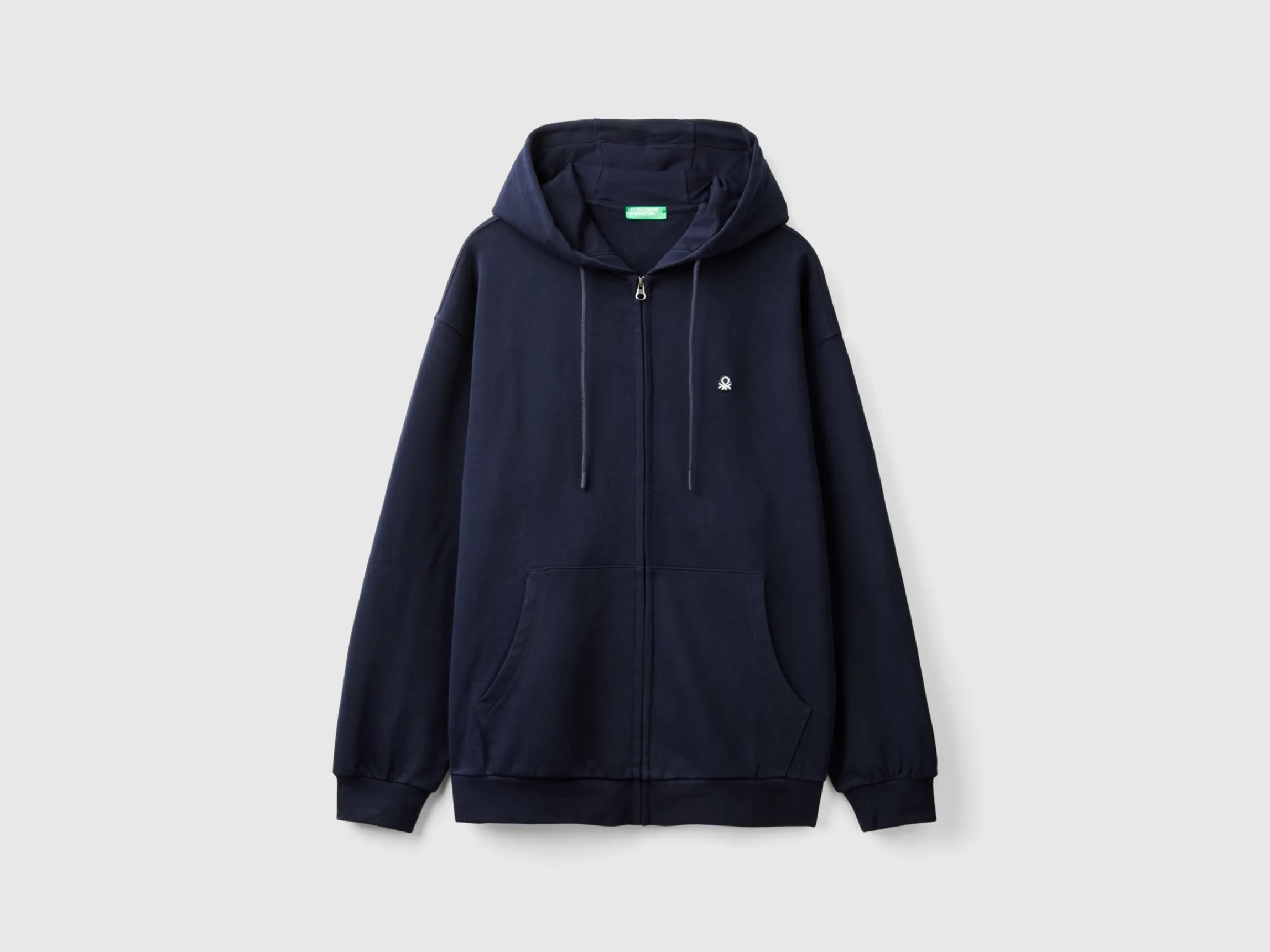 Zip-up hoodie in cotton