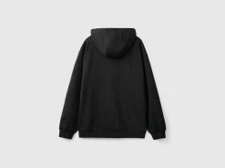 Zip-up hoodie in cotton