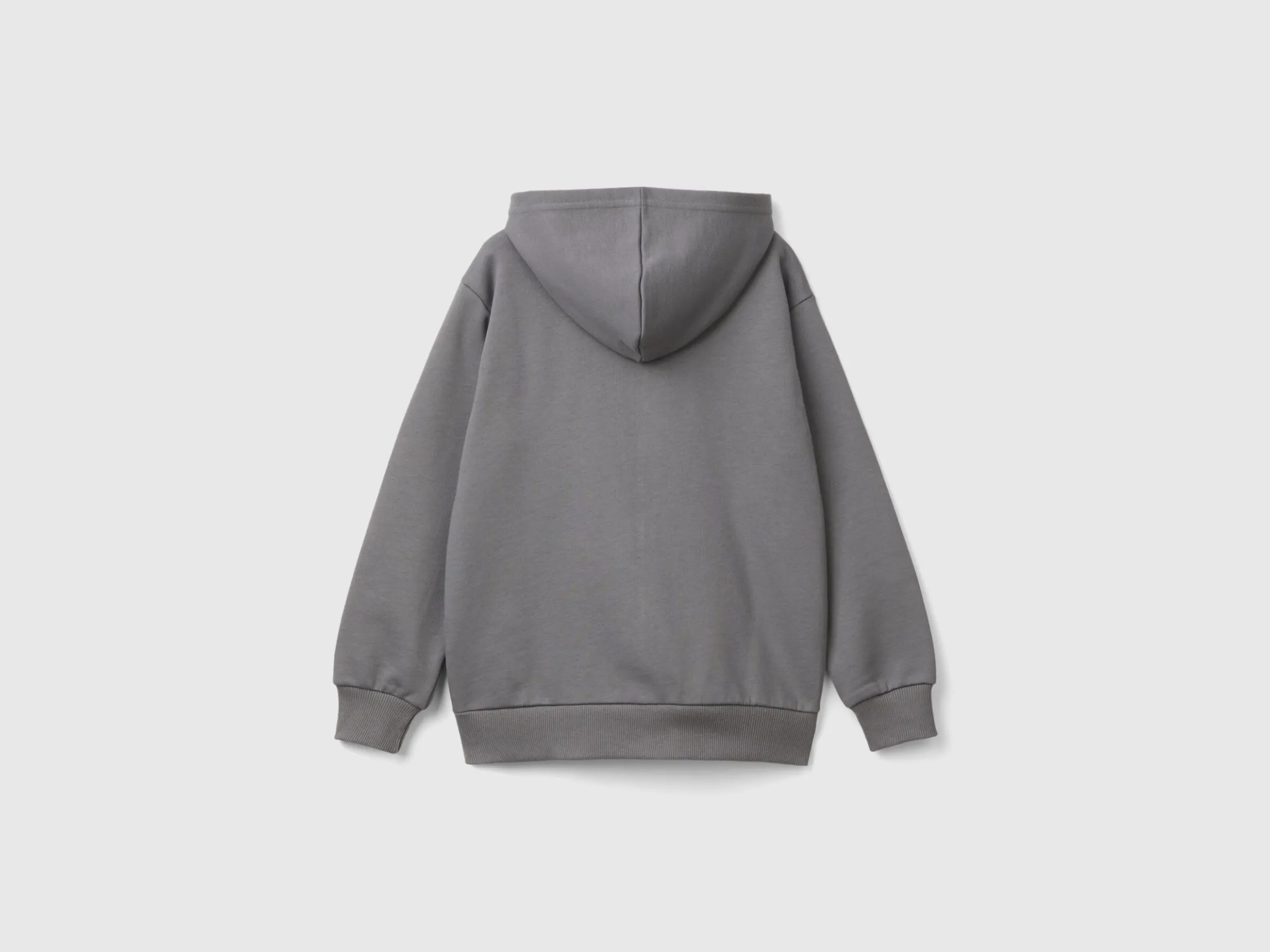 Zip-up sweatshirt with print