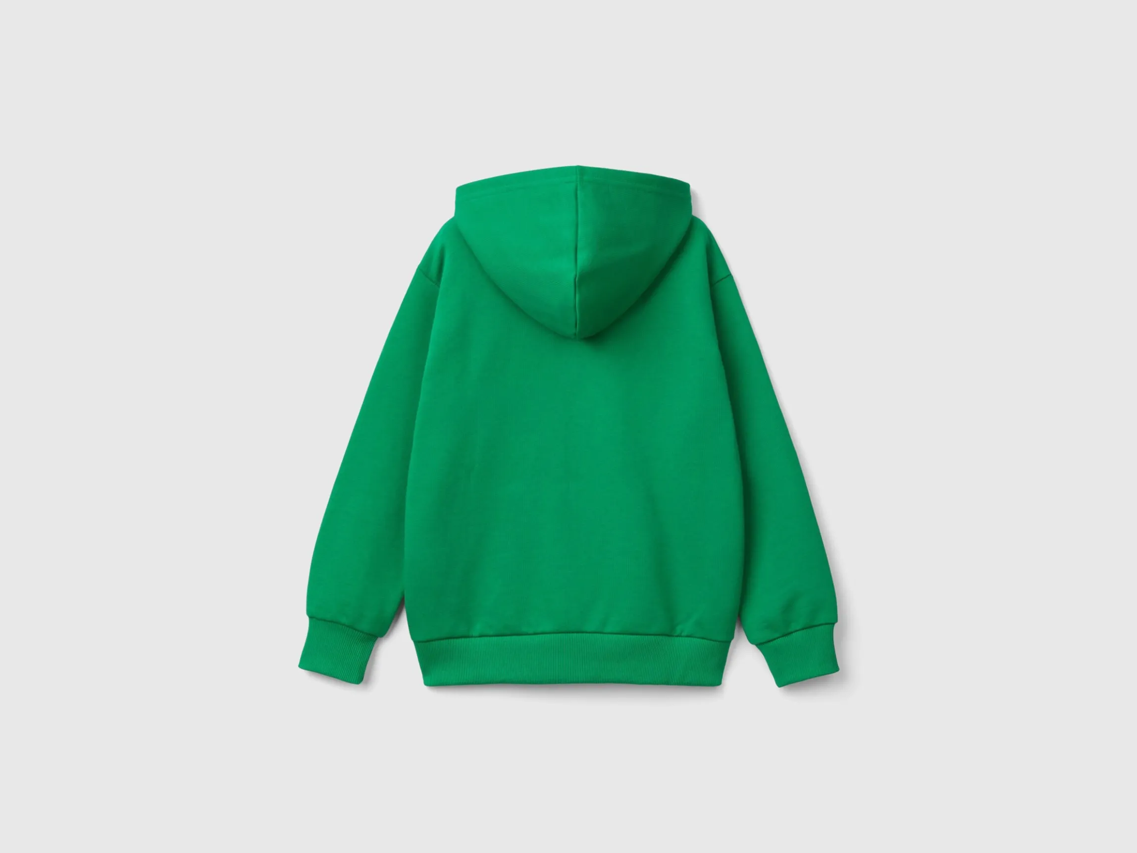 Zip-up sweatshirt with print