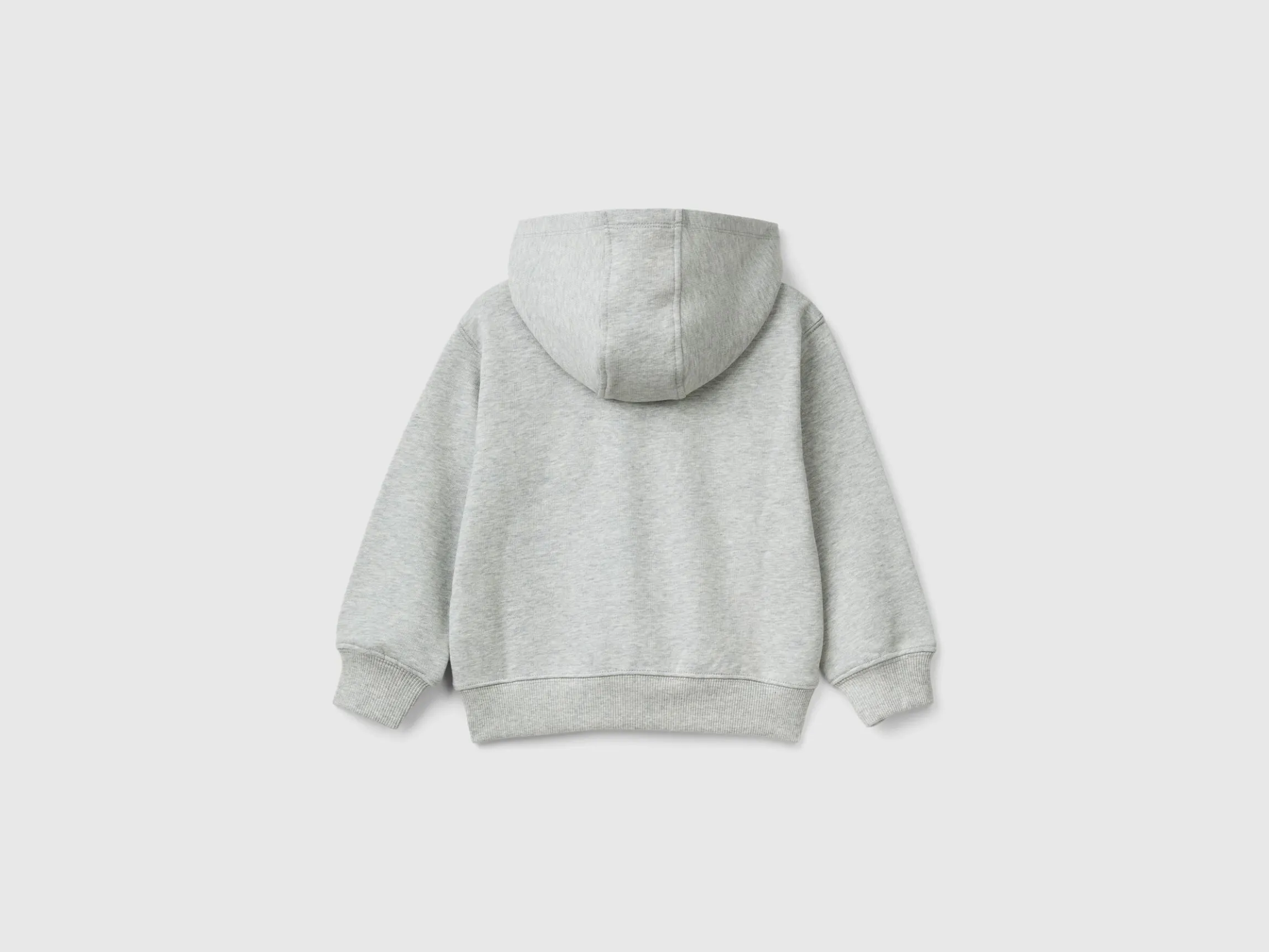 Zip-up sweatshirt with print