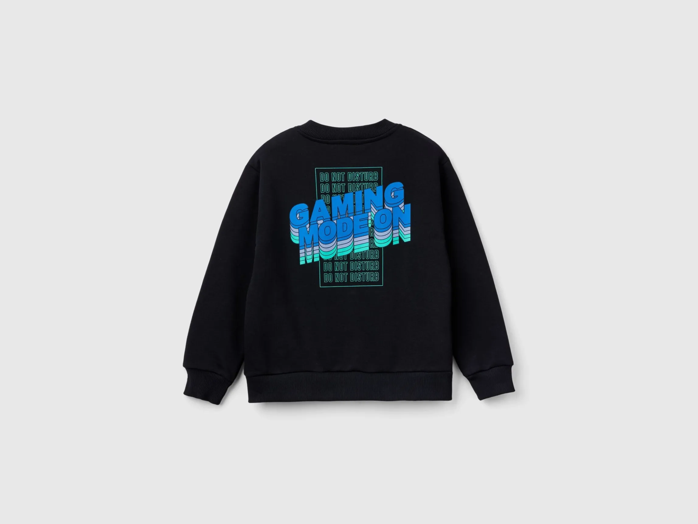 Zip-up sweatshirt with slogan print