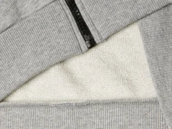Zip-up sweatshirt with slogan print